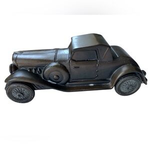 Vintage 1974 Bronze Metal Banthrico, Inc Coin Bank of 1930 Duesenberg Auto Car